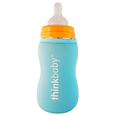 Limestone Thermal Bottle Sleeve Lt Blue thinkbaby 1 Cover