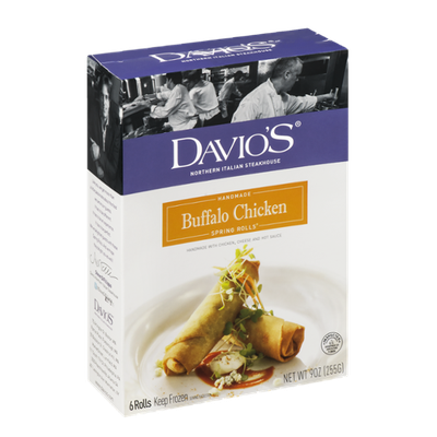 Davio's Handmade Buffalo Chicken Spring Rolls - 6 CT