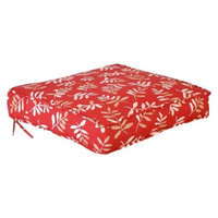 Jordan Outdoor Conversation/Deep Seating Cushion - Red/Tan Floral