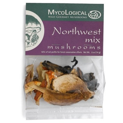 Mycological Dried Northwest Mix Mushrooms, 0.5-Ounce Packages (Pack of 6)