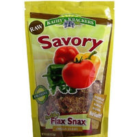 Kathy's Krackers Savory Flavor Flaxseed Crackers, 4-Ounce (Pack of 3)