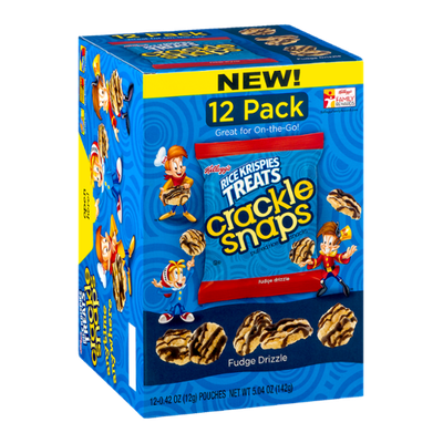 Kellogg's® Rice Krispies Treats Crackle Snaps Fudge Drizzle