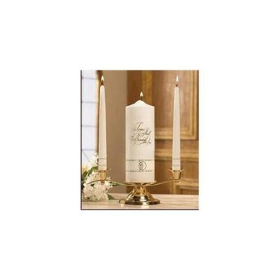 Will & Baumer 124052 Candle Wedding Unity Set Two Shall Become One Gold