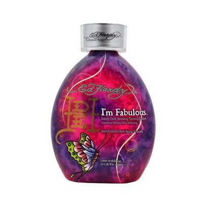 2011 Ed Hardy I'M FABULOUS Dark Bronzing Tanning Lotion 13.5 oz.