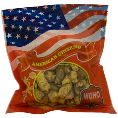 WOHO Short Extra Large American Ginseng Roots 8 oz bag