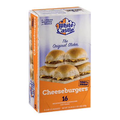 White Castle The Original Slider Cheeseburgers - 16 CT