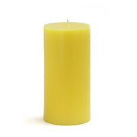 Zest Candle CPZ-082-12 3 x 6 in. White Pillar Candles-12pcs-Case - Bulk