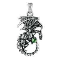 Summit Green Ladon Dragon Pendant Collectible Accessory Necklace Serpent