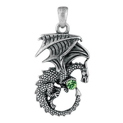 Summit Green Ladon Dragon Pendant Collectible Accessory Necklace Serpent