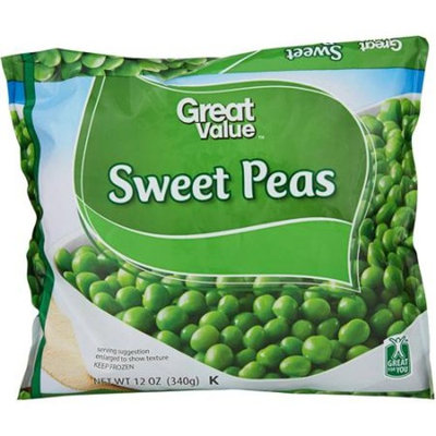 Great Value Sweet Peas, 12 oz