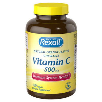 Rexall Vitamin C 500 mg - Orange Chewable Tablets, 100 ct