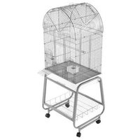 A&e Cage Dome Top Bird Cage with Plastic Base and Stand Color: Sandstone