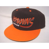 Reebok Cleveland Browns NFL Two Tone Vintage Snapback Flatbill Cap / Hat