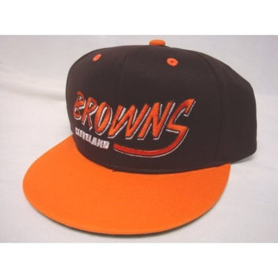 Reebok Cleveland Browns NFL Two Tone Vintage Snapback Flatbill Cap / Hat
