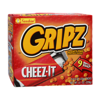 Sunshine Cheez-It Gripz Mighty Tiny Baked Snack Crackers - 9 Pack