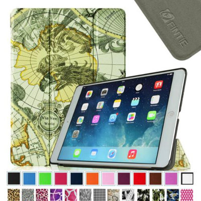 Fintie Smart Shell Leather Case Cover for Apple iPad Air (iPad 5 5th Generation), Map Design