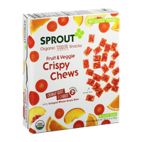 Sprout Organic Toddler Snacks Crispy Chews Orange Fruit & Carrot - 5 CT