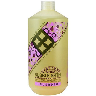 Alaffia EveryDay Shea Shea Bubble Bath, Lavender, 32 oz