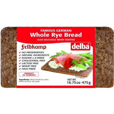 Feldkamp Whole Rye Bread , 16.75-Ounce Vacuum Packs (Pack of 12)