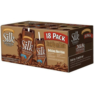 Silk Soymilk, Chocolate, 8.25-Ounce Aseptic Cartons (Pack of 18)