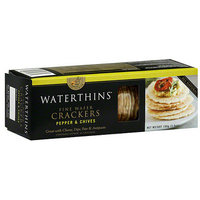Waterthins Fine Wafer Pepper & Chives Crackers