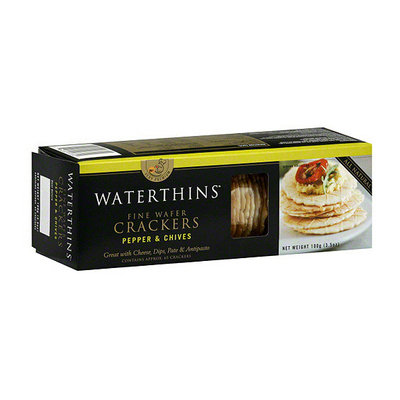 Waterthins Fine Wafer Pepper & Chives Crackers