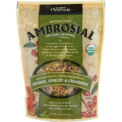 Artisan Ambrosial Granola Organic Grecian Grove Antioxidant Blend, 12-Ounce Pouch (Pack of 6)