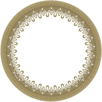Hanna K Signature Hanna K. Signature 90712 10 in. Everyday Ensembles Precious Gold Plate - 720 Per Case