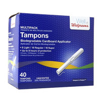 Walgreens Biodegradable Applicator Tampons