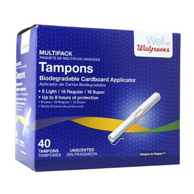 Walgreens Biodegradable Applicator Tampons