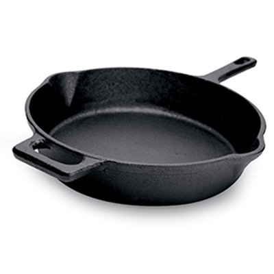 Ecolution Farmhouse Cast Iron Pre Seasoned 9.5 in. Fry Pan EOBK-5124