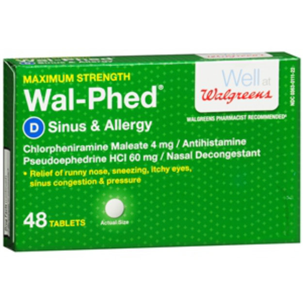 Walgreens Walphed Sinus & Allergy Tablets Reviews 2019
