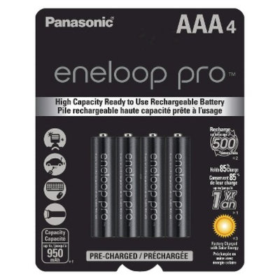 Panasonic Eneloop Pro AAA 4 Rechargeable Batteries Pack (PBK4HCCA4BA)