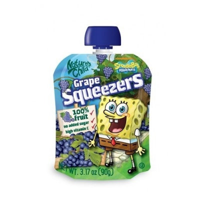 Nature's Child Spongebob Squeezers Grape