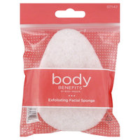 Body Image Facial Sponge, Exfoliating, 1 sponge