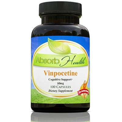 Vinpocetine , 10mg 100 Capsules , Improve Cerebral Blood Flow and Cognition , Nootropic Supplement