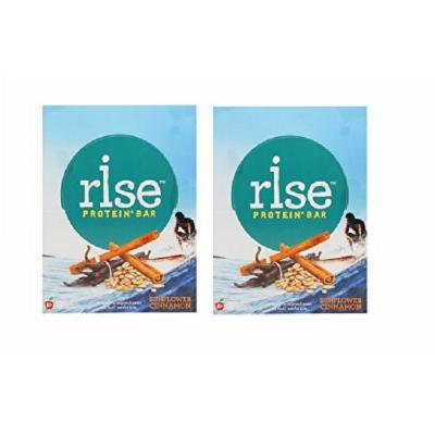 RiseBar Sunflower Cinnamon Bar - Box of 12 (2 Pack)
