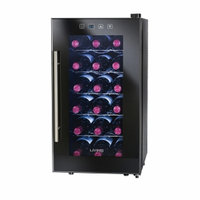 Nostalgia Electrics Living by Nostalgia 18-BOTTLE Wine Cooler, Black, 1 ea