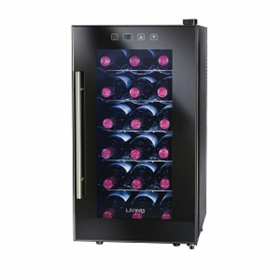 Nostalgia Electrics Living by Nostalgia 18-BOTTLE Wine Cooler, Black, 1 ea