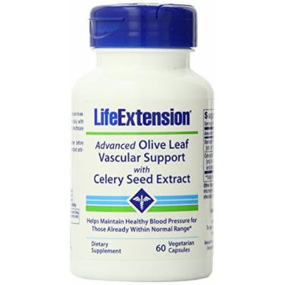 Life Extension Advanced Olive Leaf Vascular Support Capsules with Celery Seed Extract, 60 Count