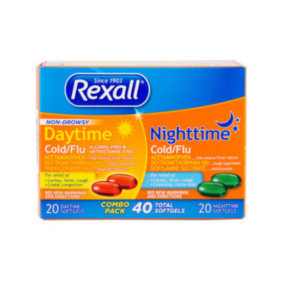 Rexall Cold & Flu - Day/Night Combo Pack, 40 ct