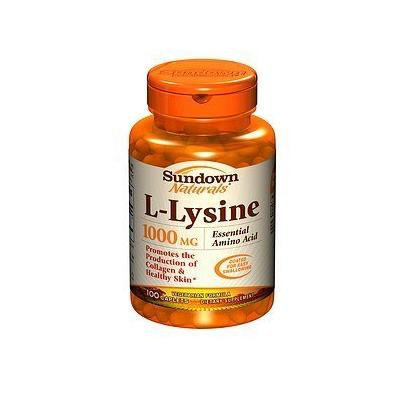 Sundown Naturals L-Lysine, 1000mg, Caplets 100 ea