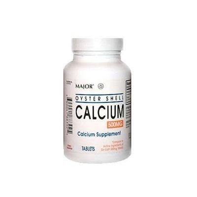 Major Oyster Shell Calcium Supplement Lot of 6 bottles 60 tablets/bottle