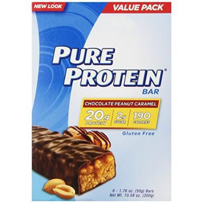 Pure Protein Value Pack, Chocolate Peanut Caramel, 1.76 oz. Bars, 36 Count