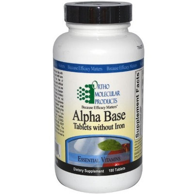 Ortho Molecular alpha-base-tablets-wo-iron-180-tablets-by-ortho-molecular-products