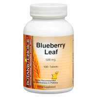 Botanic Choice Blueberry Leaf 500 mg Herbal Supplement Tablets