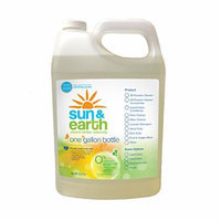 Sun and Earth Natural Concentrated Dishwashing Liquid, Fresh Lavender, 128 Fl Oz (Pack of 2)