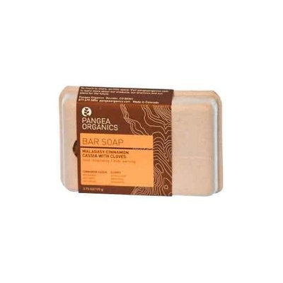 Pangea Organics Bar Soap, Malagasy Cinnamon Cassia With Cloves, 3.75-Ounce Box