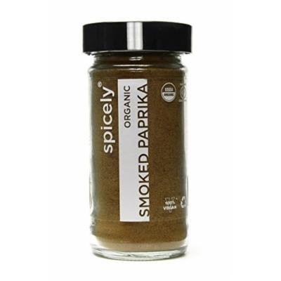 Spicely Organic Paprika Smoked - Glass Jar - Gluten Free - Non GMO - Vegan - Kosher