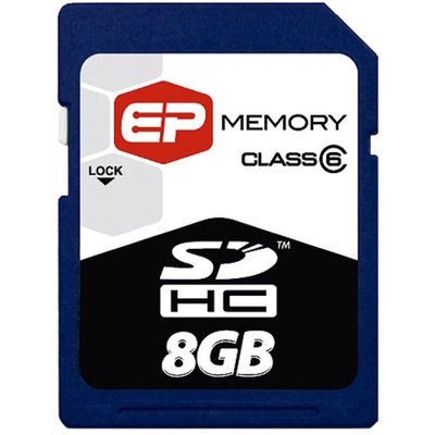 EP Memory EP 8GB SDHC (Secure Digital High Capacity) Class 6 Cards